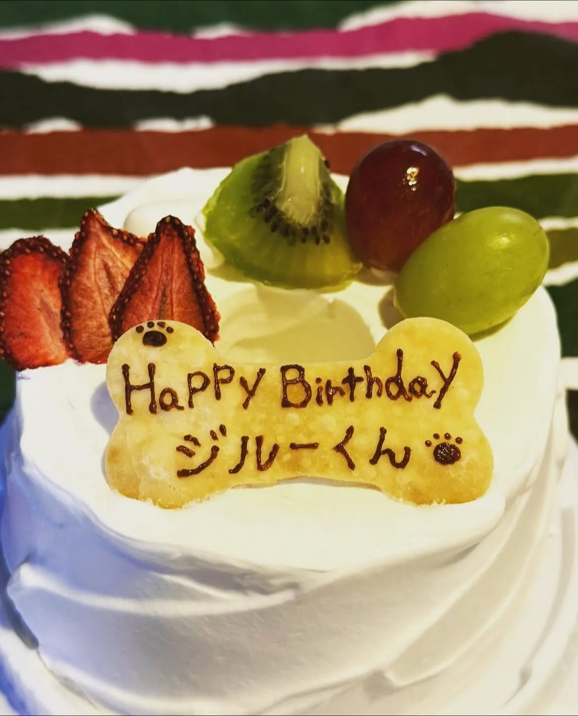 ✨🎂ヒトとワンコとシェアするシフォンケーキでお祝い🥂