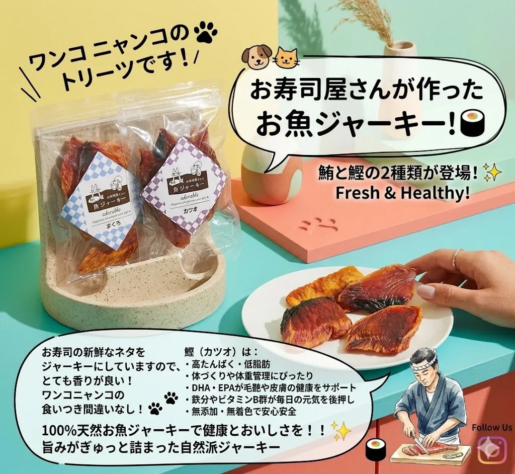 🐟お寿司屋さんが作ったお魚ジャーキー🐟